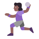 Microsoft(Windows) Woman Playing Handball: Medium-Dark Skin Tone Emoji