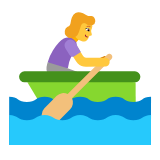 Microsoft(Windows) Woman Rowing Boat Emoji