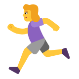 Microsoft(Windows) Woman Running Emoji