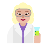 Microsoft(Windows) Woman Scientist: Medium-Light Skin Tone Emoji