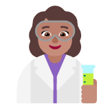 Microsoft(Windows) Woman Scientist: Medium Skin Tone Emoji