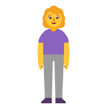 Microsoft(Windows) Woman Standing Emoji