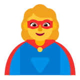 Microsoft(Windows) Woman Superhero Emoji