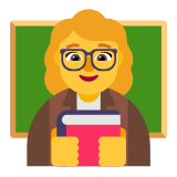 Microsoft(Windows) Woman Teacher Emoji