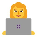 Microsoft(Windows) Woman Technologist Emoji