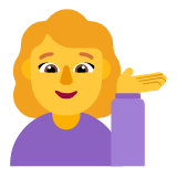 Microsoft(Windows) Woman Tipping Hand Emoji