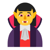 Microsoft(Windows) Woman Vampire Emoji