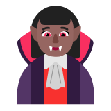 Microsoft(Windows) Woman Vampire: Medium-Dark Skin Tone Emoji