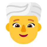 Microsoft(Windows) Woman Wearing Turban Emoji