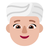 Microsoft(Windows) Woman Wearing Turban: Medium-Light Skin Tone Emoji