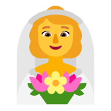 Microsoft(Windows) Woman With Veil Emoji