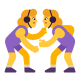 Microsoft(Windows) Women Wrestling Emoji