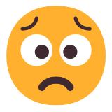 Microsoft(Windows) Worried Face Emoji